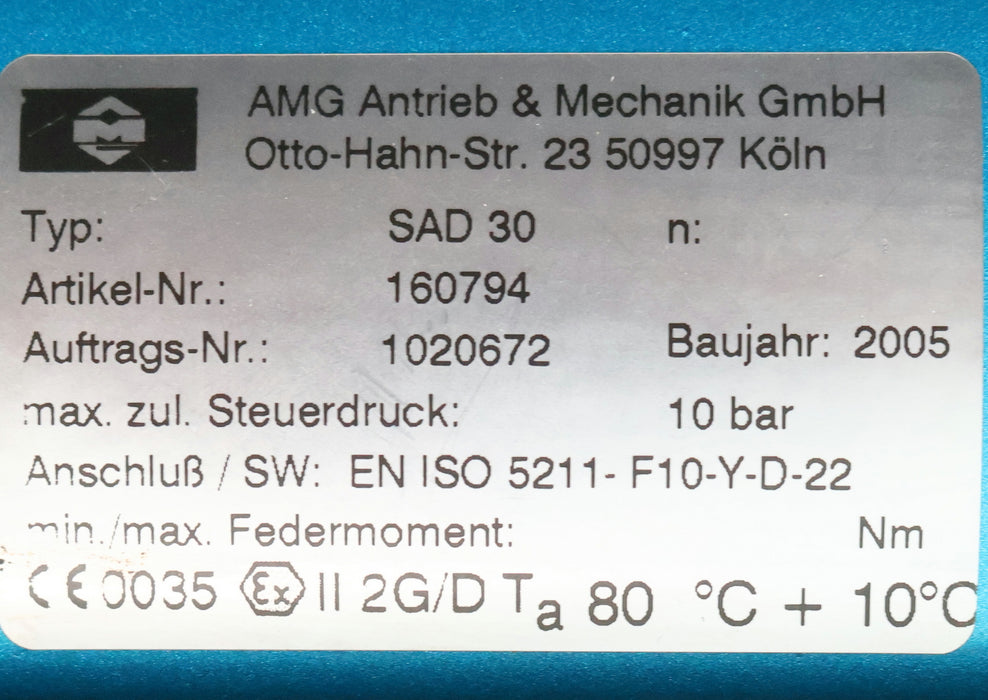 Bild des Artikels BÖHMER-KUGELHÄHNE-/-AMG-Kugelhahn-mit-Pneumatischem-Antrieb-FKK-V-015.5645