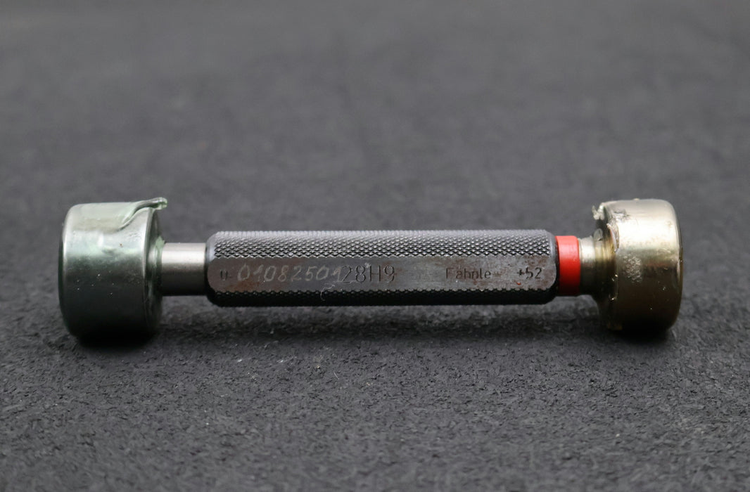 Bild des Artikels FÄHNLE-Grenzlehrdorn-Gut/Ausschuss-Prüfdorn-Ø-28-H9-Toleranzbereich-0-/-+52µm