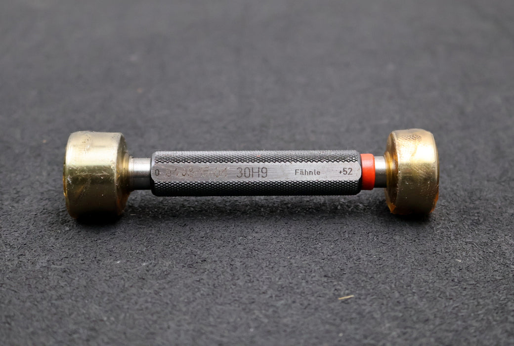 Bild des Artikels FÄHNLE-Grenzlehrdorn-Gut/Ausschuss-Prüfdorn-Ø-30-H9-Toleranzbereich-0-/-+52µm