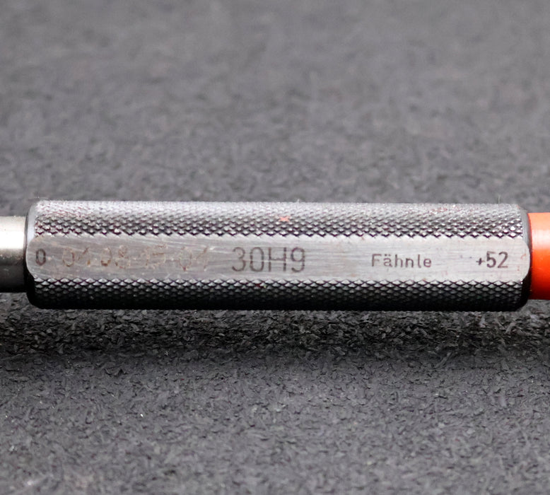 Bild des Artikels FÄHNLE-Grenzlehrdorn-Gut/Ausschuss-Prüfdorn-Ø-30-H9-Toleranzbereich-0-/-+52µm