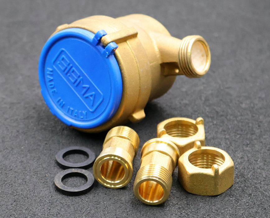Bild des Artikels SISMA-Wasserzähler-Qn-1,5m³/h-B-H-30°C-16bar-Baulänge-110mm-Außengewinde-3/4''