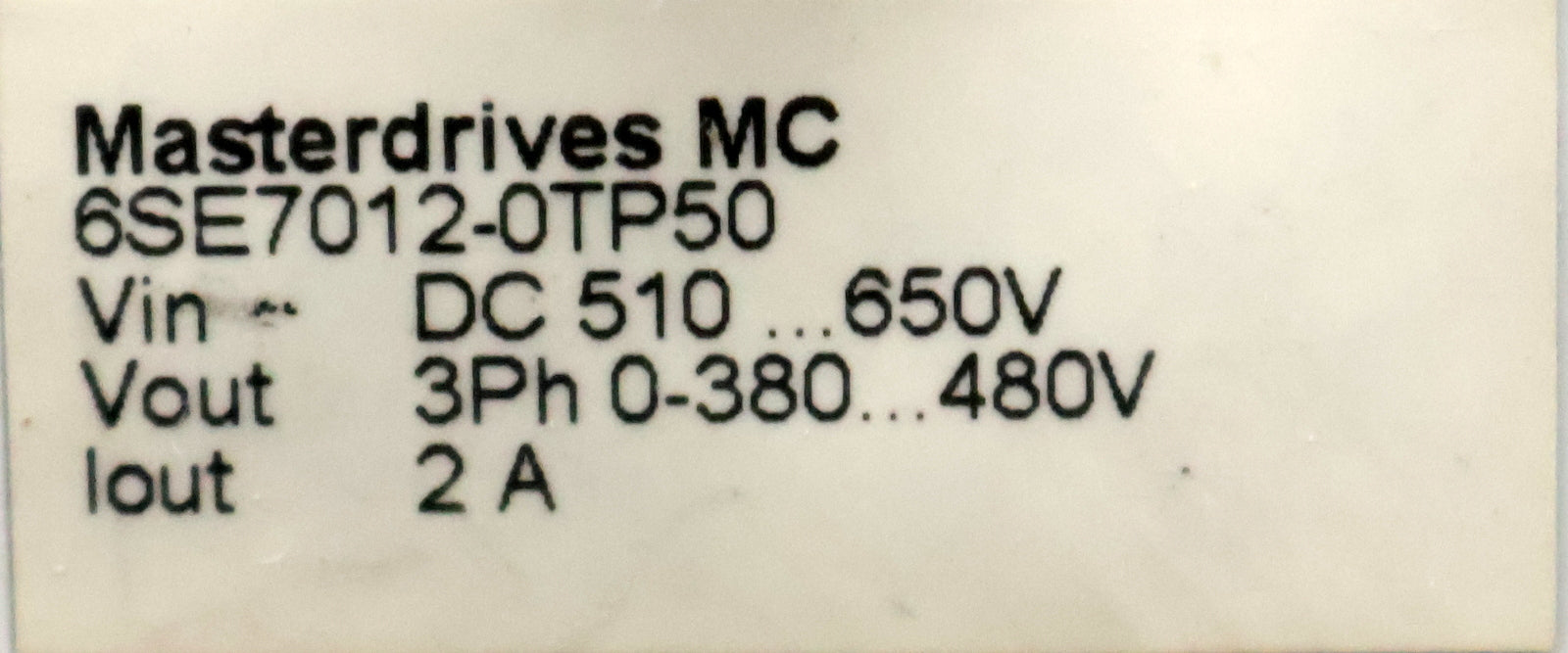 Bild des Artikels SIEMENS-Masterdrives-MC-6SE7012-0TP50-Z-Eingang-510…650VDC-geprüft!