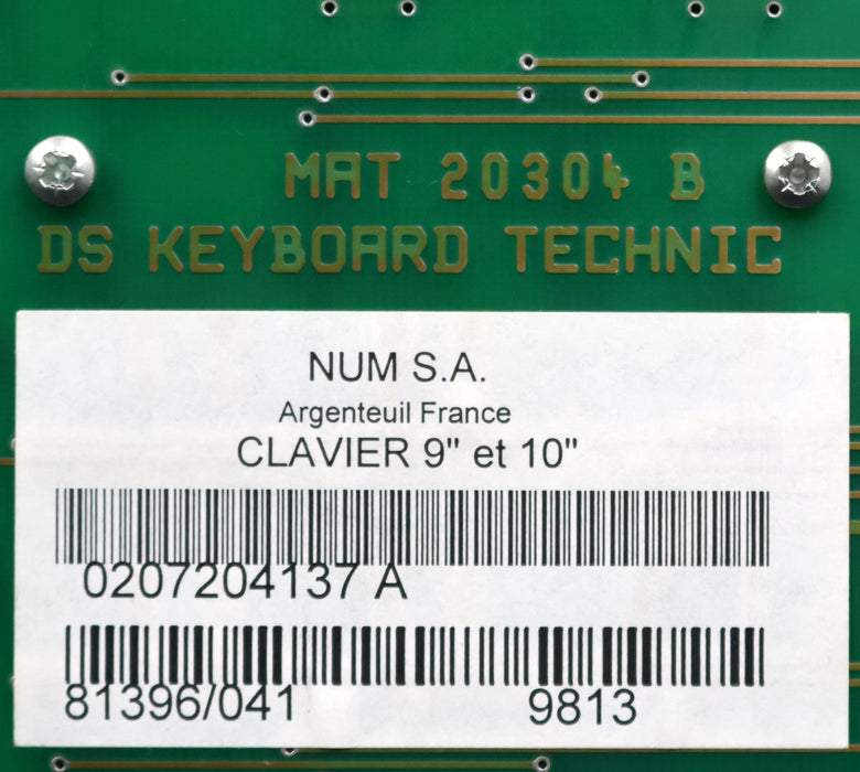 Bild des Artikels NUM-S.A.-Konsolentastatur-CLAVIER-9''-bis-10''-Art.Nr.-0207204137-A-gebraucht