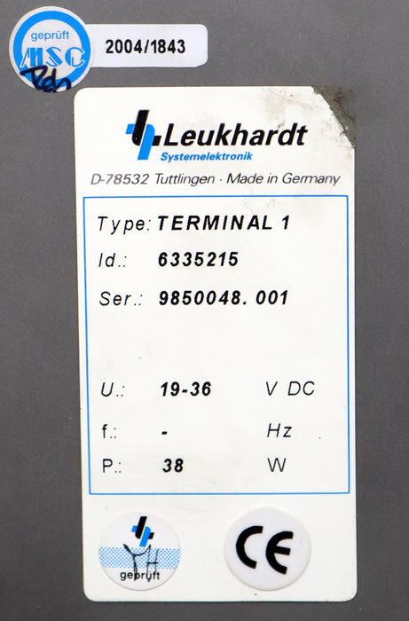 Bild des Artikels LEUKHARDT-TERMINAL1-ID.-6335215-19-36VDC-38W-gebraucht