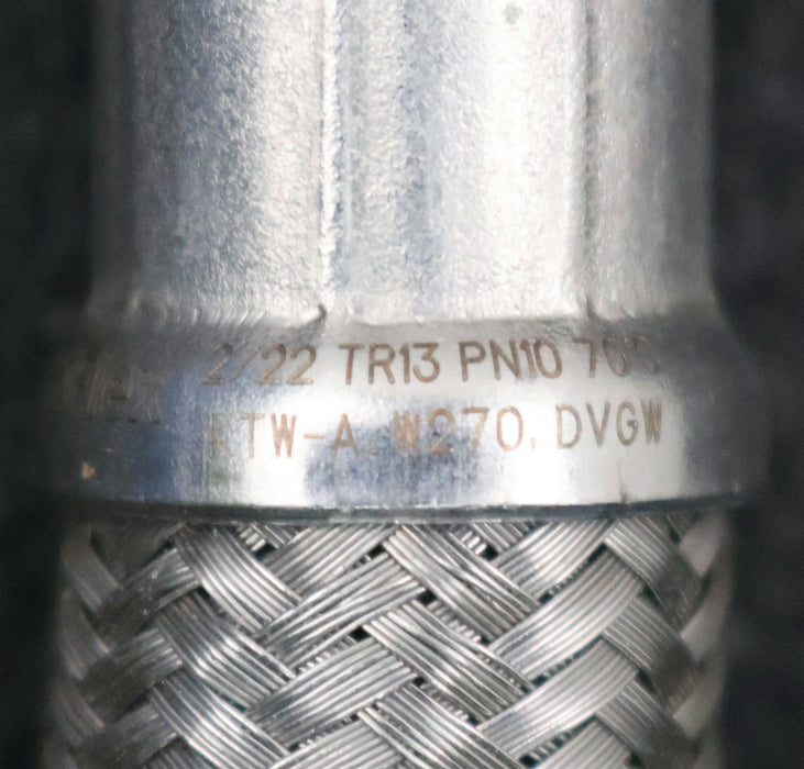 Bild des Artikels RIFLEX-5x-Panzerschlauch-f.-Trinkwasser-geeignet-Länge-100mm-90°-Bogen-einseitig