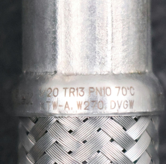 Bild des Artikels RIFLEX-4x-Panzerschlauch-für-Trinkwasser-geeignet-Länge-450mm-PN10-TR13