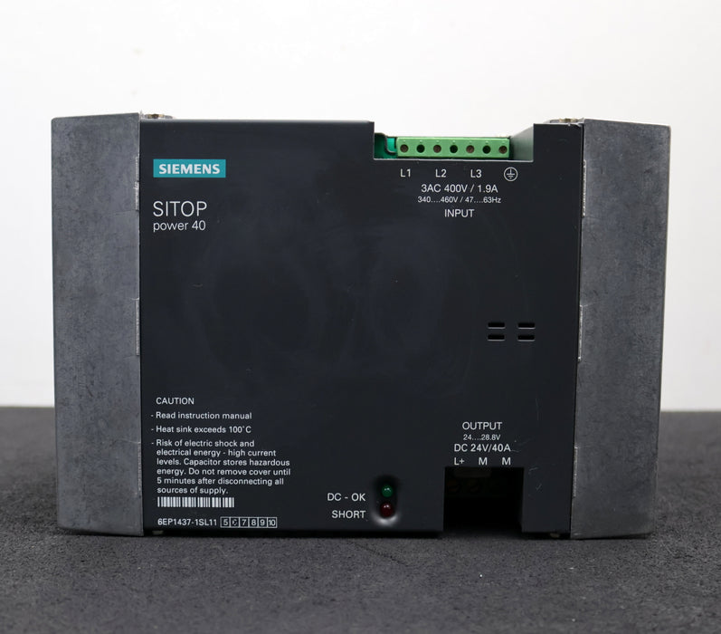 Bild des Artikels SIEMENS-SITOP-power-40-Stromversorgung-6EP1437-1SL11-E-Stand:-6-gebraucht