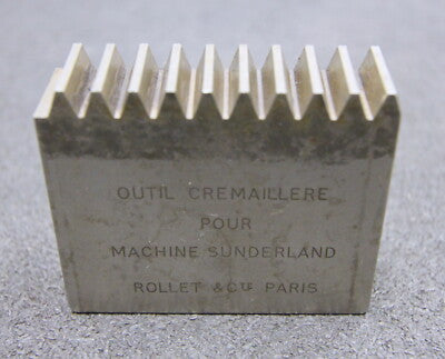 ROLLET PARIS Hobelkamm rack cutter für MAAG-Wälzhobelmaschinen m= 2 EGW 20°