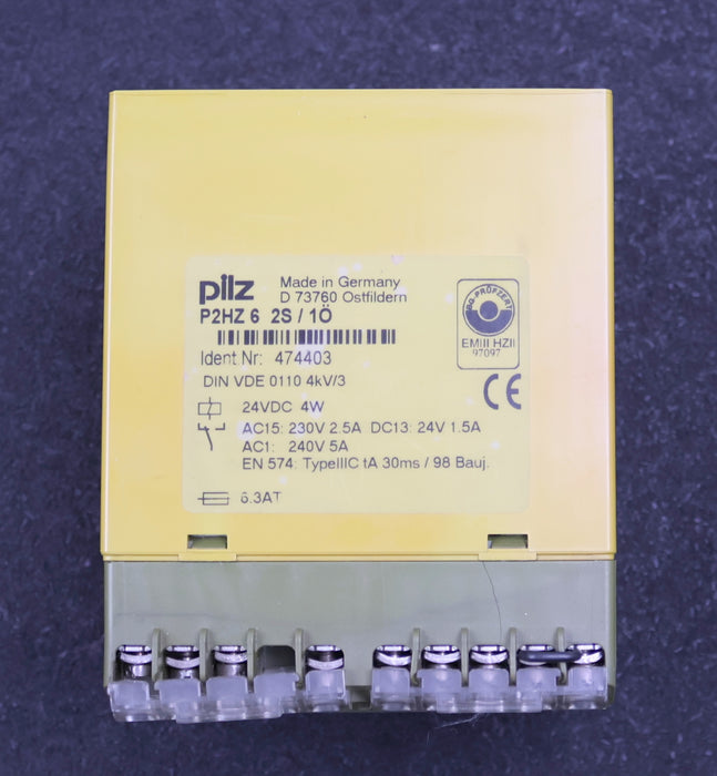 Bild des Artikels PILZ-Sicherheitsrelais-P2HZ-6-2S/1Ö-Id.Nr.-474403-24VDC-4W-gebraucht