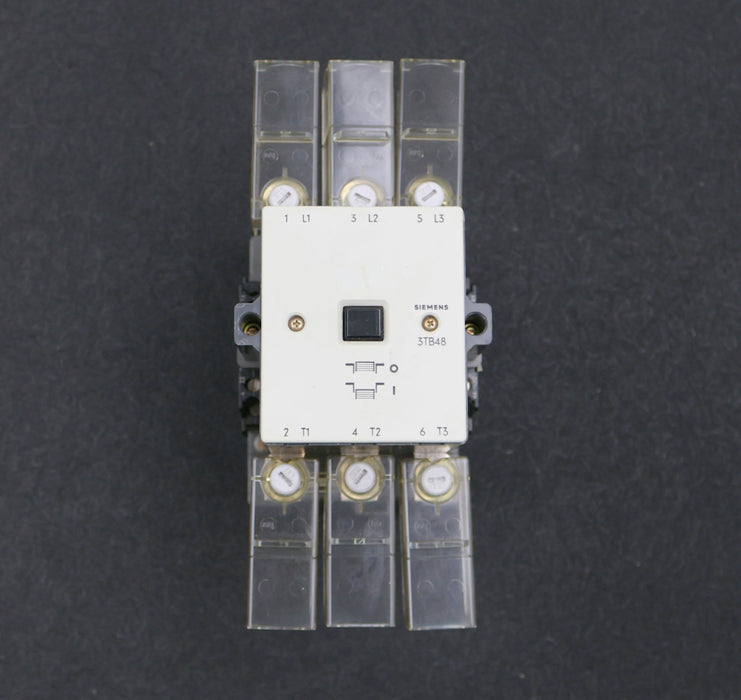 Bild des Artikels SIEMENS-Leistungsschütz-3TB4817-0B-100A-600VAC-Spulenspannung-24VDC-gebraucht