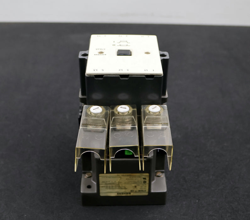 Bild des Artikels SIEMENS-Leistungsschütz-3TB4817-0B-100A-600VAC-Spulenspannung-24VDC-gebraucht