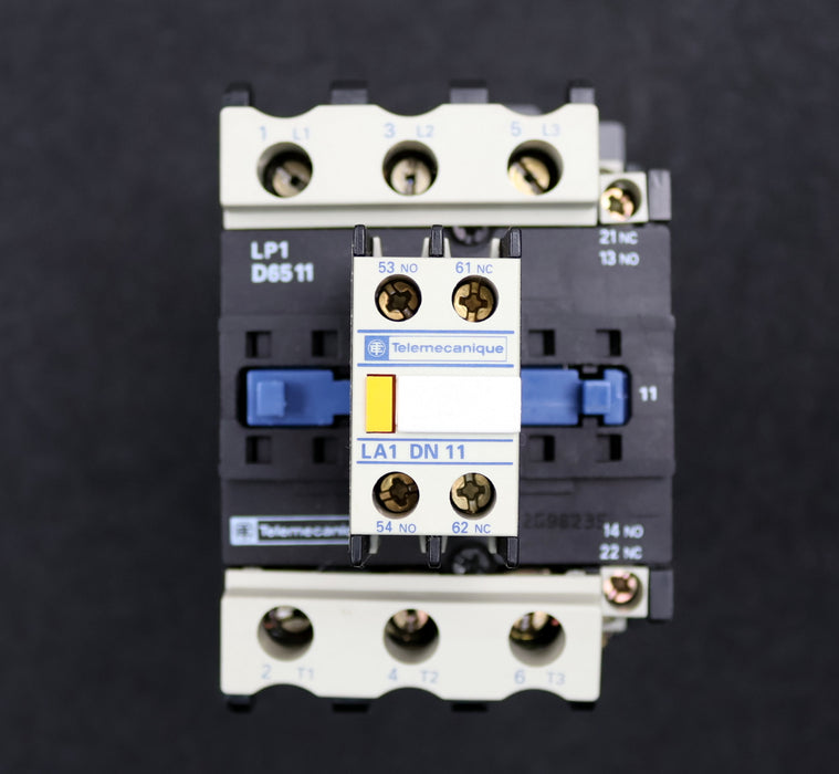 Bild des Artikels TELEMECANIQUE-Leistungsschütz-Typ:-LP1-D6511-750V-80A-8kV-Spulenspannung-24VDC