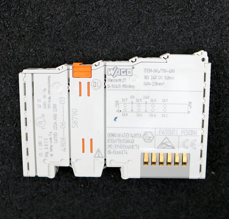 Bild des Artikels WAGO-6x-8-Kanal-Digitaleingangsklemme-Item-Nn.-750-430-8DI-24VDC-3,0ms-gebraucht