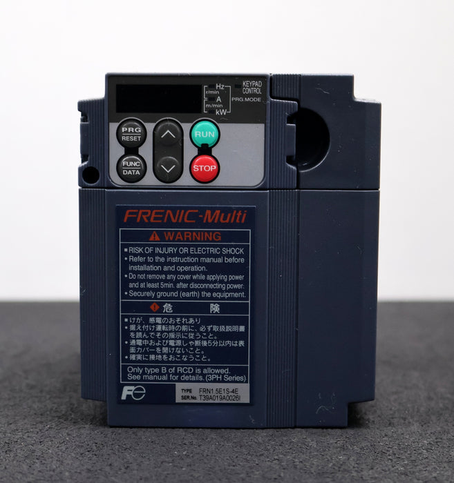 Bild des Artikels FUJI-ELECTRONIC-Umrichter-Type-FRN1.5E1S-4E-1,5kW-380-480V-0,1-400Hz-3,7A-IP20