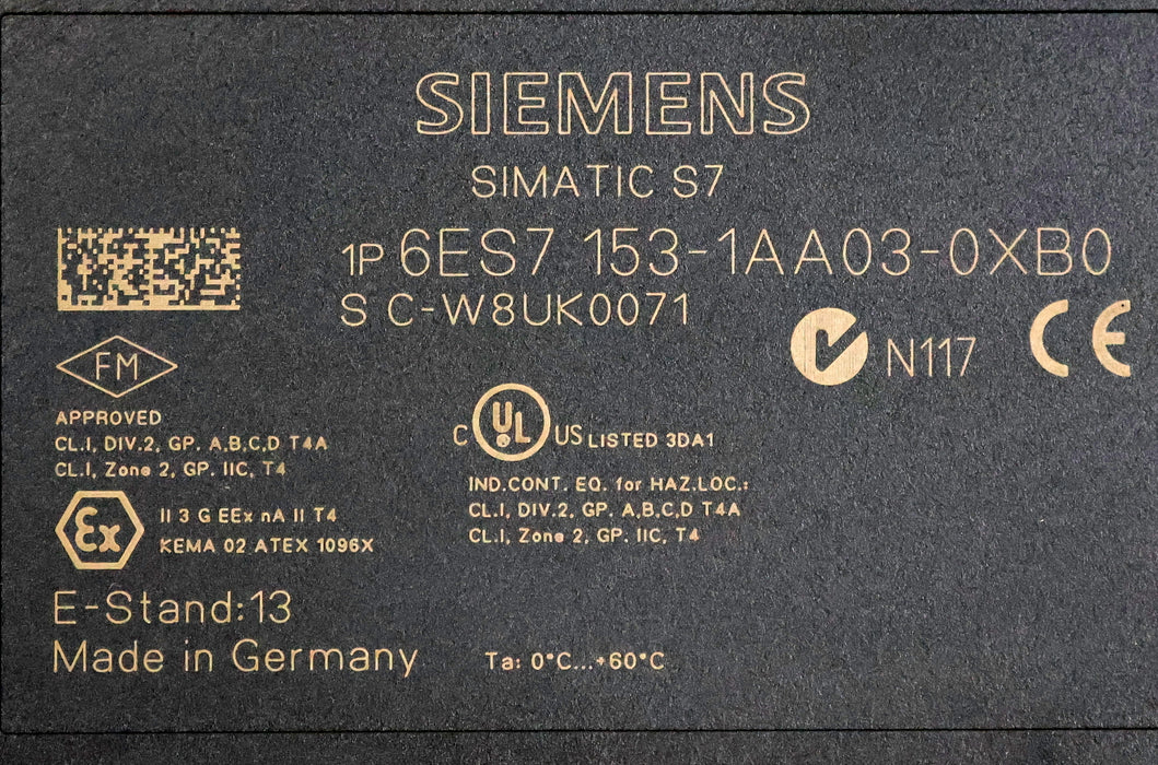 Bild des Artikels SIEMENS-SIMATIC-S7-ET-200M-6ES7153-1AA03-0XB0-E-Stand-13-gebraucht