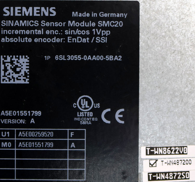 Bild des Artikels SIEMENS-SINAMICS-Sensormodule-SMC20-6SL3055-0AA00-5BA2-Version-A-gebraucht