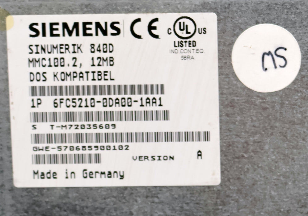 Bild des Artikels SIEMENS-840D-OP-031-LCD-Monochrome-STD-LAY-6FC5203-0AB10-0AA1-24VDC-20,4…28,8V