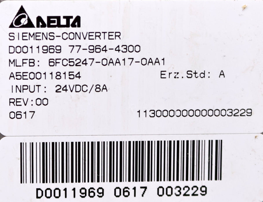 Bild des Artikels SIEMENS-840D-OP-031-LCD-Monochrome-STD-LAY-6FC5203-0AB10-0AA1-24VDC-20,4…28,8V