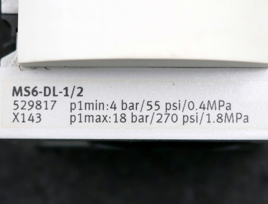 Bild des Artikels FESTO-Druckaufbauventil-MS6-DL-1/2-Mat.Nr.-529817-min.-4bar-55psi-0,4MPa