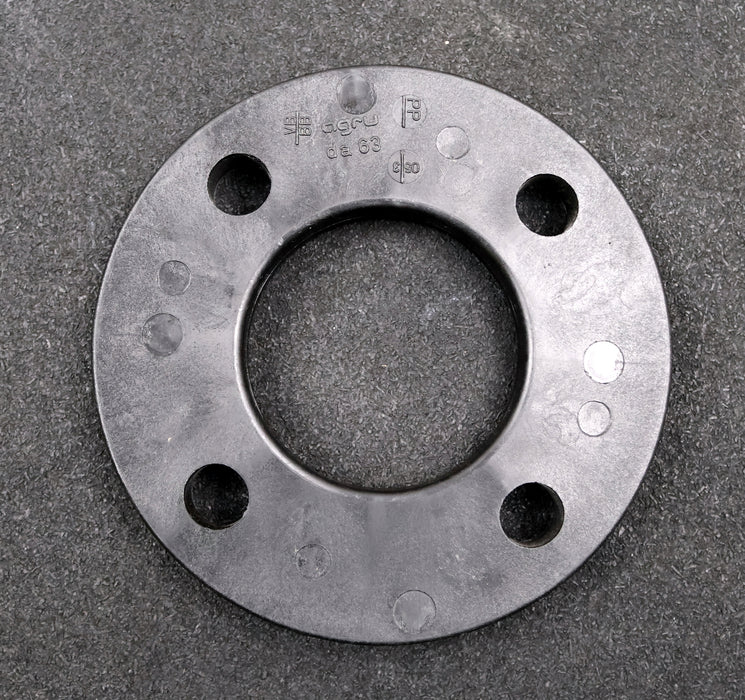 Bild des Artikels AGRU-PP-Flansch-da63-InnenØ-79mm-AußenØ-165mm-4-Bohrlöcher-LochØ-18mm