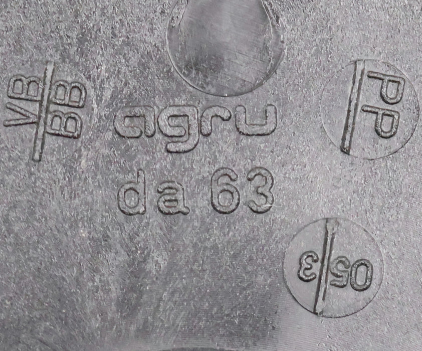 Bild des Artikels AGRU-PP-Flansch-da63-InnenØ-79mm-AußenØ-165mm-4-Bohrlöcher-LochØ-18mm