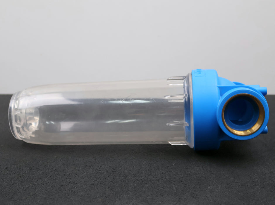 Bild des Artikels Filtergehäuse-Länge-10''-Messinganschlüsse-1-1/2''-Filtertasse-weiß-unbenutzt