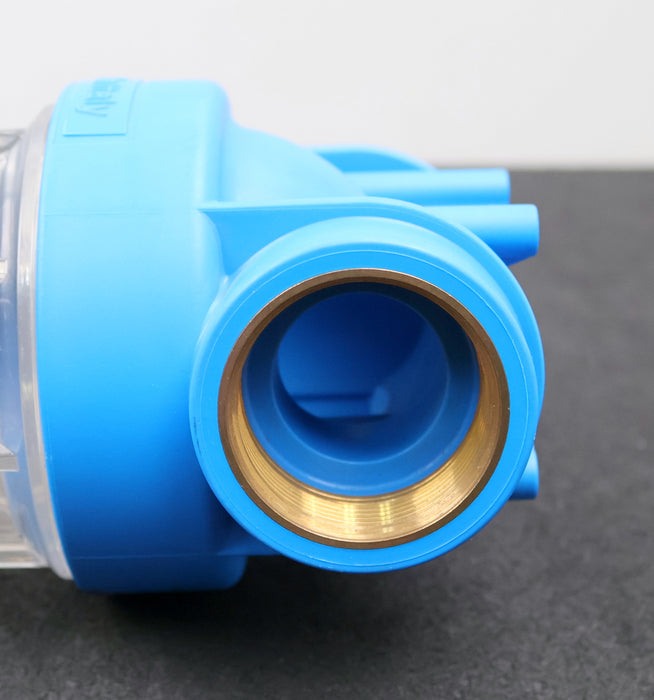 Bild des Artikels Filtergehäuse-Länge-10''-Messinganschlüsse-1-1/2''-Filtertasse-weiß-unbenutzt