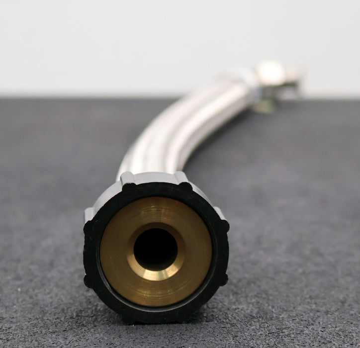 Bild des Artikels Panzerschlauch-Länge-500mm-Überwurfmutter-am-Bogen-3/4''-PN10-DN19-LC-unbenutzt