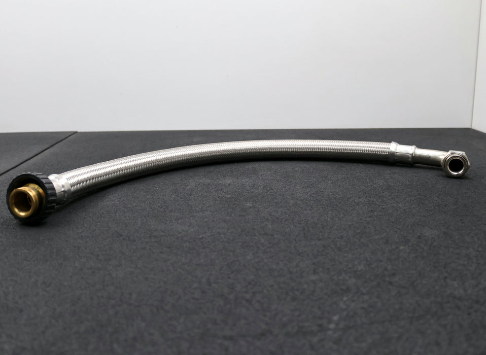 Bild des Artikels Panzerschlauch-Länge-750mm-Überwurfmutter-am-Bogen-1''-PN10-RF22-TR25-unbenutzt