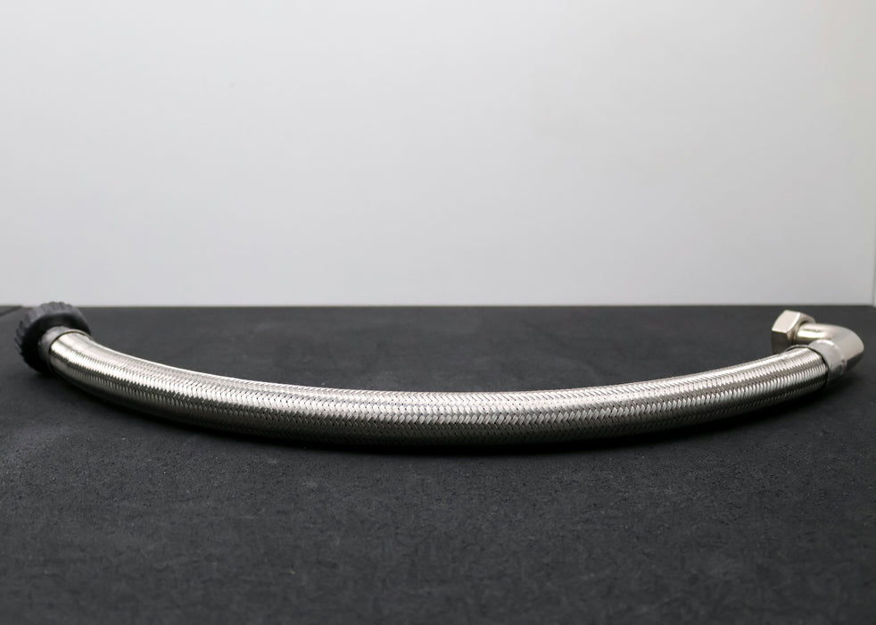 Bild des Artikels Panzerschlauch-Länge-750mm-Überwurfmutter-am-Bogen-1''-PN10-RF22-TR25-unbenutzt