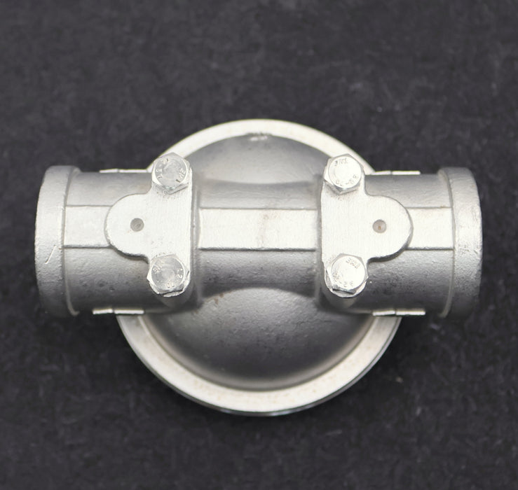 Bild des Artikels Edelstahl-Filterkopf-AußengewindeØ-98,6mm-Anschlüsse-1''-unbenutzt