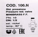 Bild des Artikels MINIBRASS-F.F.-Wasserdruckminderer-COD.-106.N-16PN-1/2DN-80°C-unbenutzt