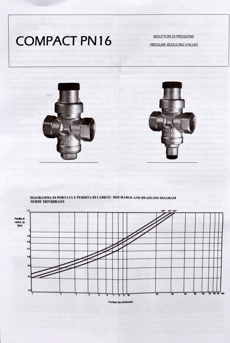 Bild des Artikels MINIBRASS-F.F.-Wasserdruckminderer-COD.-106.N-16PN-1/2DN-80°C-unbenutzt
