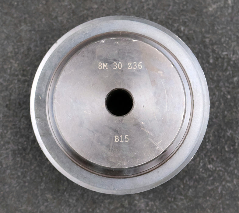 Bild des Artikels Stahl-Zahnriemenscheibe-toothed-pulley-mit-beidseitigen-Bordscheiben-M8-36