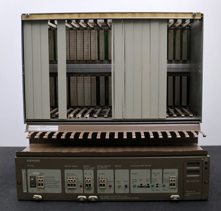 Bild des Artikels SIEMENS-SIMATIC-S5-Zentralgerät-6ES5150-3SB61+6ES5955-3LF12-gebraucht