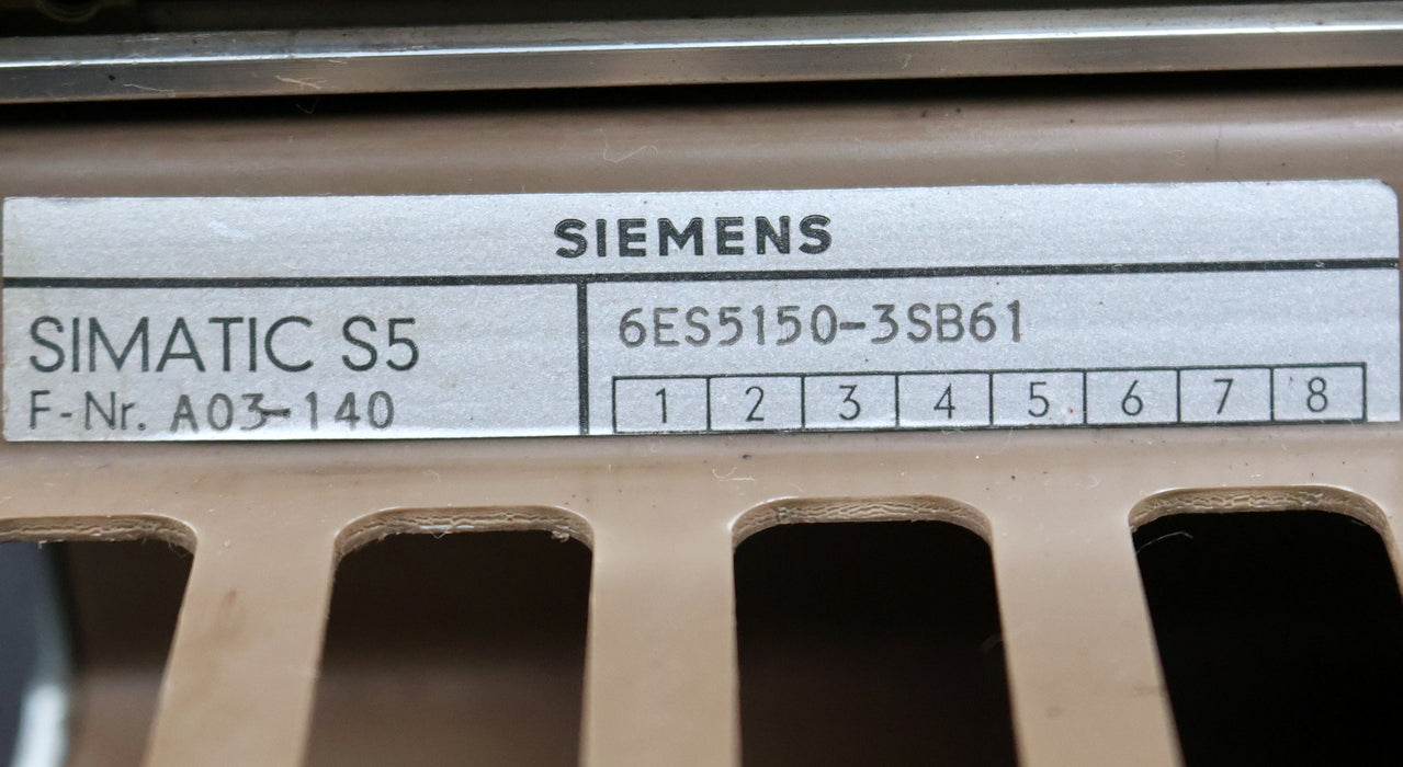 Bild des Artikels SIEMENS-SIMATIC-S5-Zentralgerät-6ES5150-3SB61+6ES5955-3LF12-gebraucht