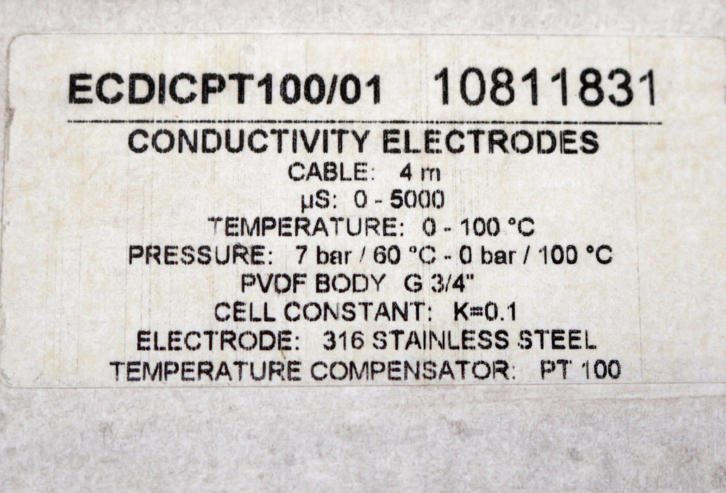 Bild des Artikels BKG-Leitfähigkeitselektroden-ECDICPT100/01-Kabellänge-4m-µs:-0-5000-0-100°C