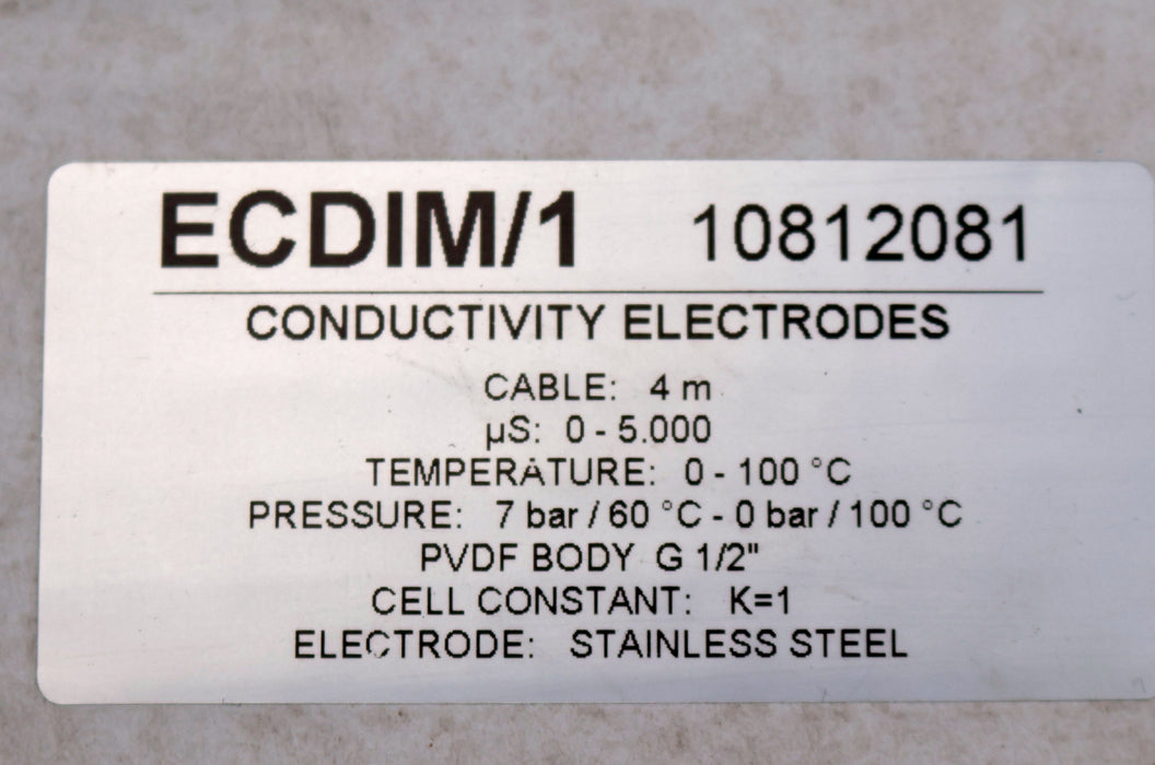 Bild des Artikels BKG-Leitfähigkeitselektroden-ECDIM/1-Kabellänge-4m-µs:-0-5000-0-100°C
