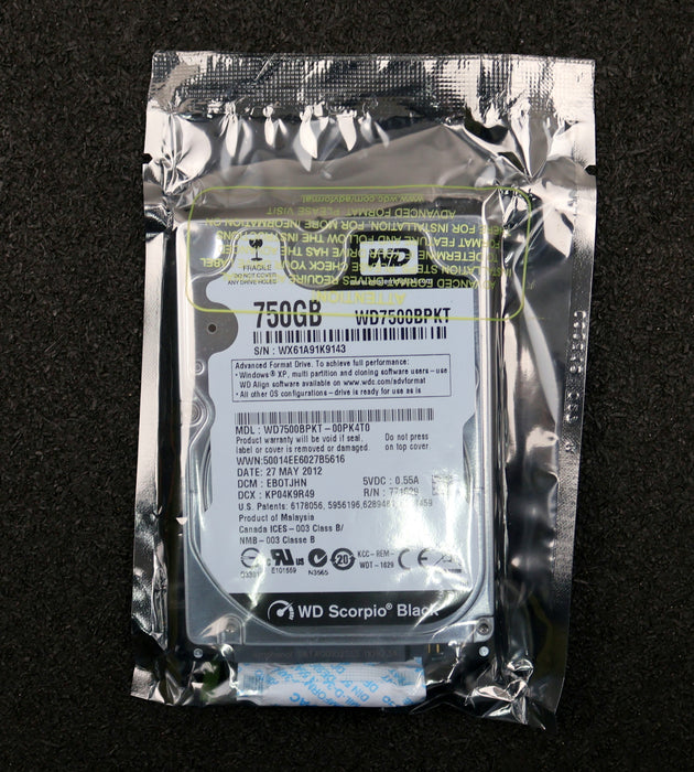 Bild des Artikels WESTERN-DIGITAL-Festplatte-WD7500BPKT-MDL:-WD7500BPKT-00PK4T0-750GB-unbenutzt