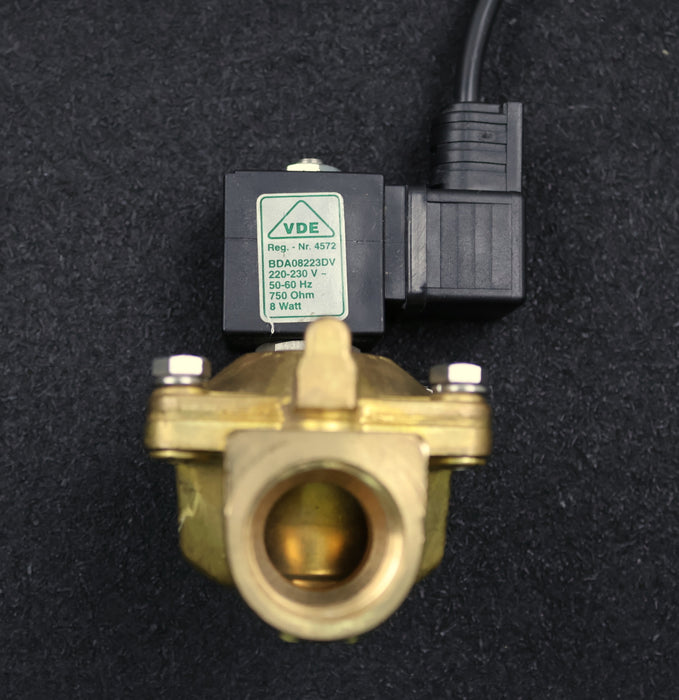 Bild des Artikels ODE-Magnetventil-VDW3V-220-230V-50/60Hz-750Ohm-Anschlüsse-3/4''-gebraucht