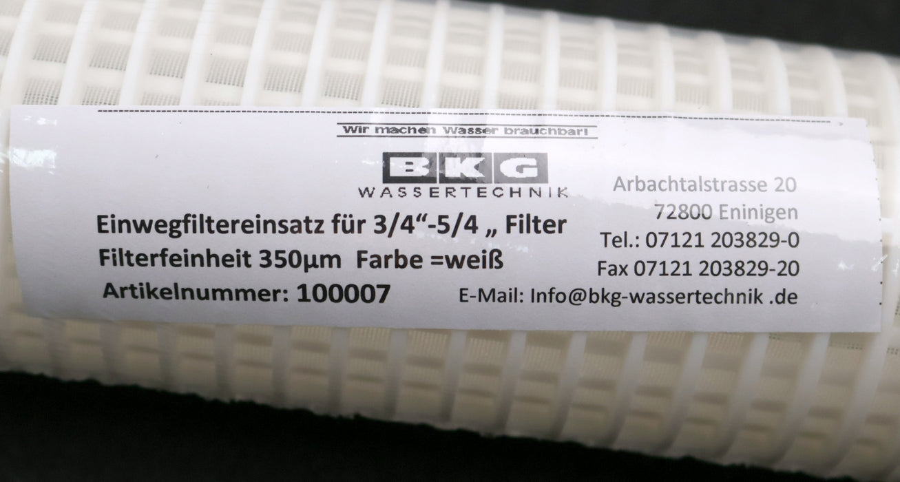 Bild des Artikels BKG-Einweg-Filtereinsatz-MSIB-3/4"---1-1/4"-Filter-Art.Nr.-B10000705-350µm