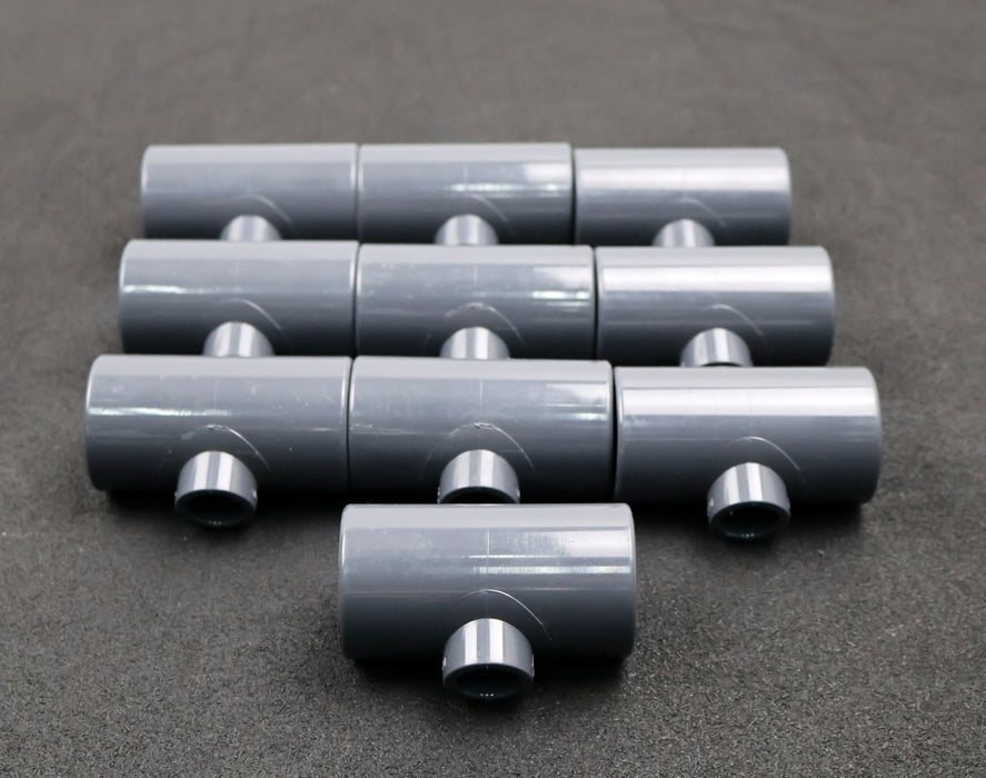 Bild des Artikels TP-PVC-10x-Klebemuffe-T-Stück-ÖffnungsØ-2x-40mm-1x-20mm-unbenutzt