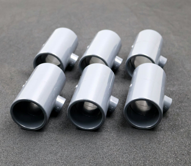 Bild des Artikels TP-PVC-6x-Klebemuffe-T-Stück-ÖffnungsØ-2x-50mm-1x-20mm-unbenutzt