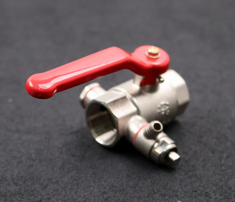 Bild des Artikels IPG-Ms-Kugelhahn-mit-Entleerung-MS58-3/4''-PN20--Material-Messing-vernickelt