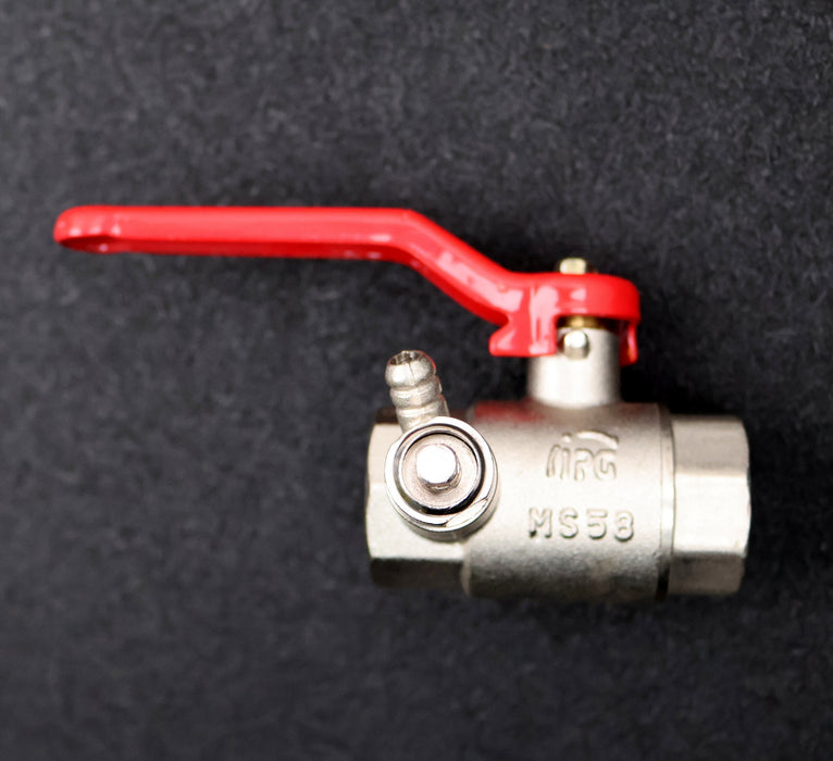 Bild des Artikels IPG-Ms-Kugelhahn-mit-Entleerung-MS58-3/4''-PN20--Material-Messing-vernickelt