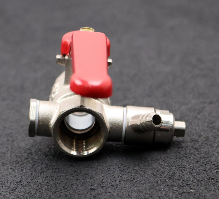 Bild des Artikels IPG-2x-Ms-Kugelhahn-mit-Entleerung-MS58-1/2''-PN20--Material-Messing-vernickelt