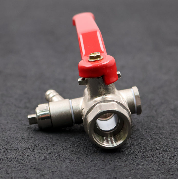 Bild des Artikels IPG-2x-Ms-Kugelhahn-mit-Entleerung-MS58-1/2''-PN20--Material-Messing-vernickelt