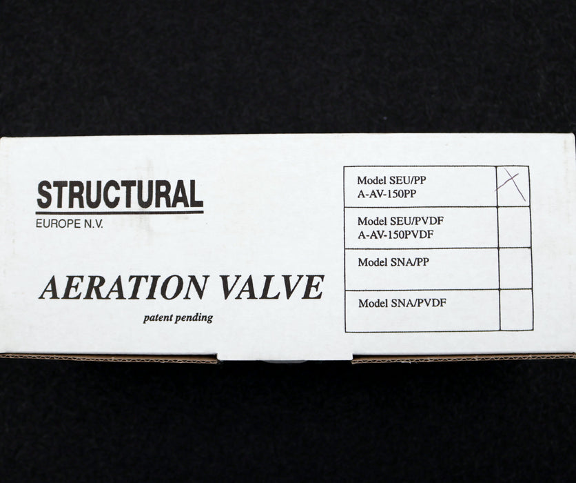 Bild des Artikels STRUCTURAL-AERATION-VALVE-Belüftungsventil-Model-SEU/PP-A-AV-150PP-Pmax.-10bar