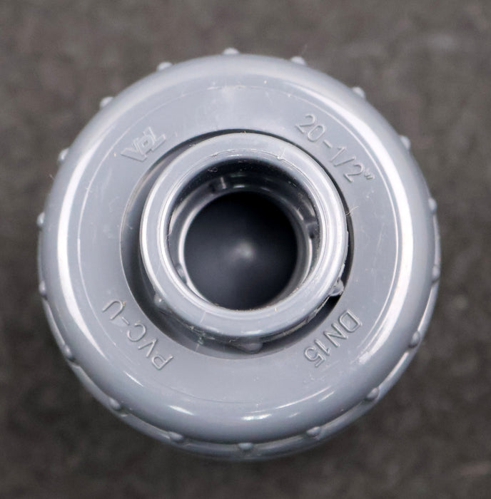 Bild des Artikels VDL-Rückschlagventil-aus-PVC-U-6.60.020-20mm---1/2''-DN15-PN16-unbenutzt