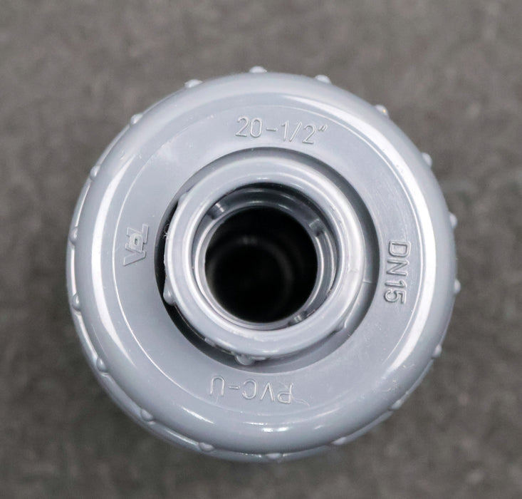Bild des Artikels VDL-Rückschlagventil-aus-PVC-U-6.60.020-20mm---1/2''-DN15-PN16-unbenutzt